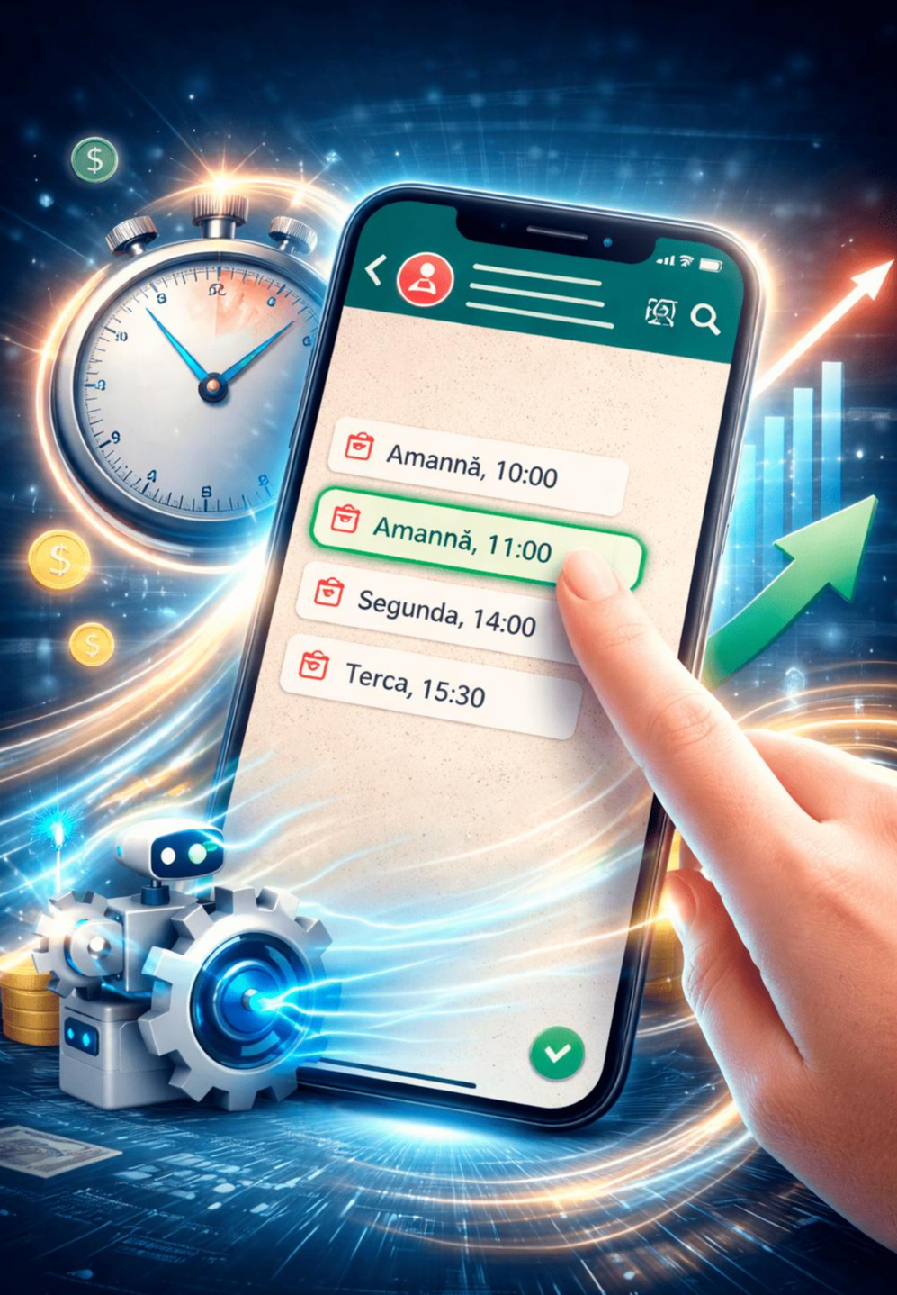 Como seu cliente agenda pelo WhatsApp em segundos